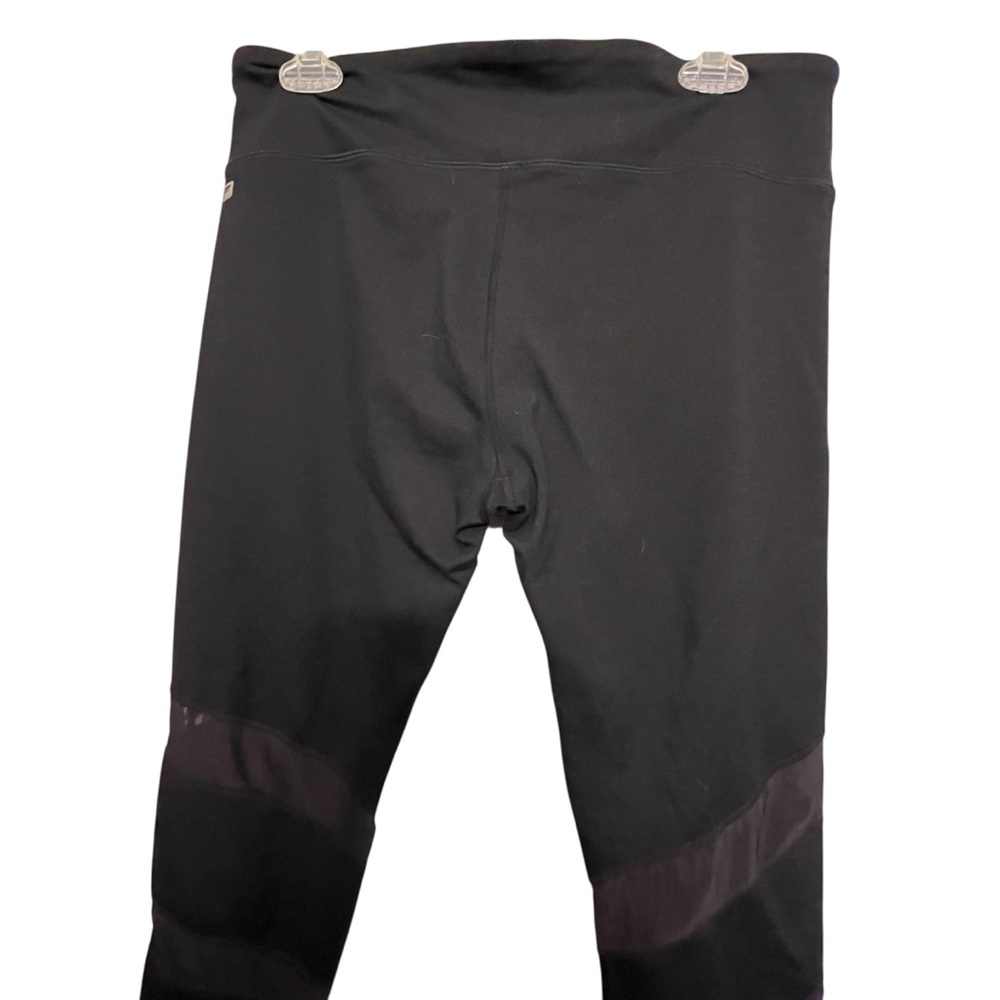 Fabletics size large black high waist legging mesh detail